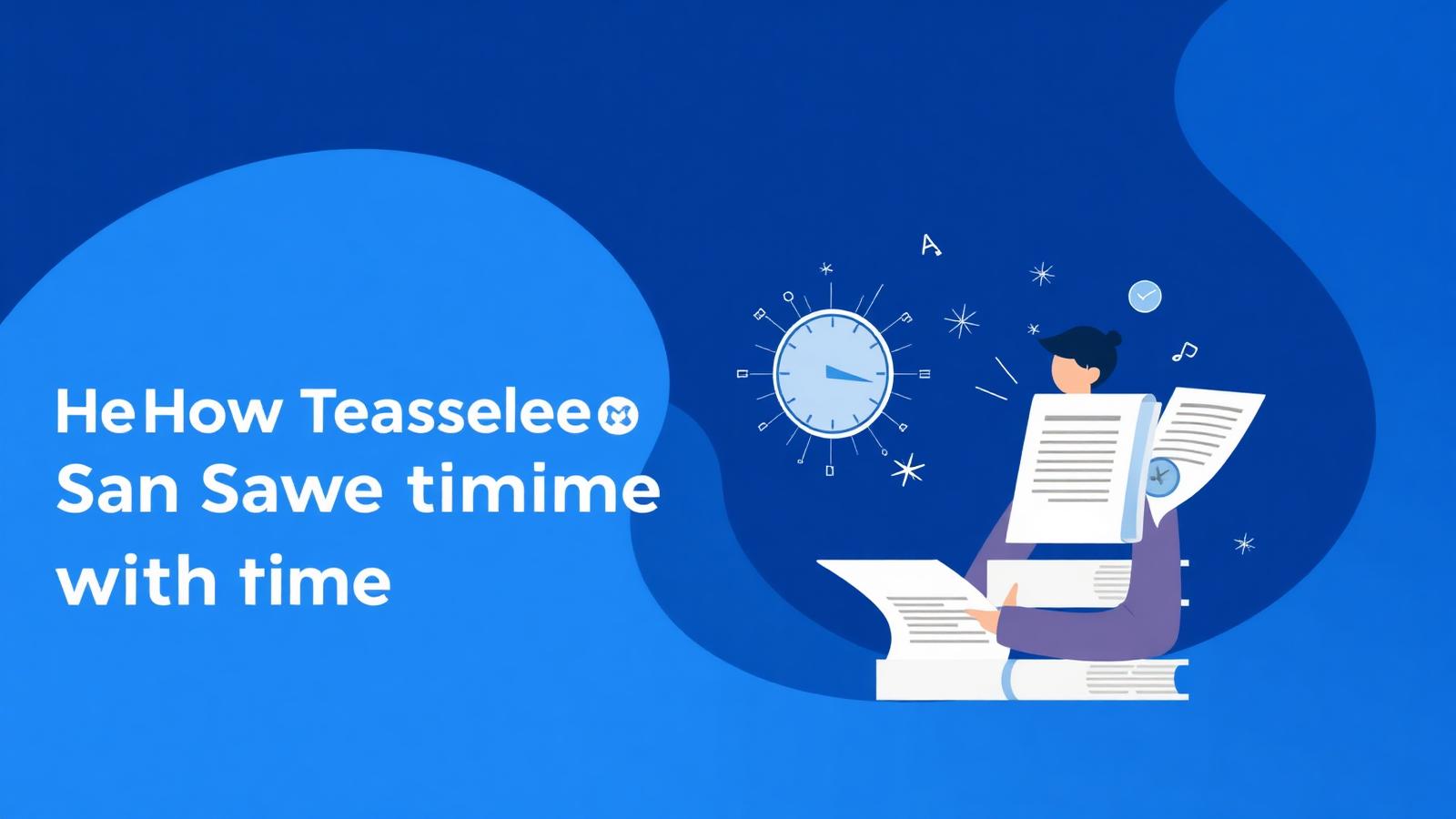 Teacher saving time with AI — NovaDocs AI illustration