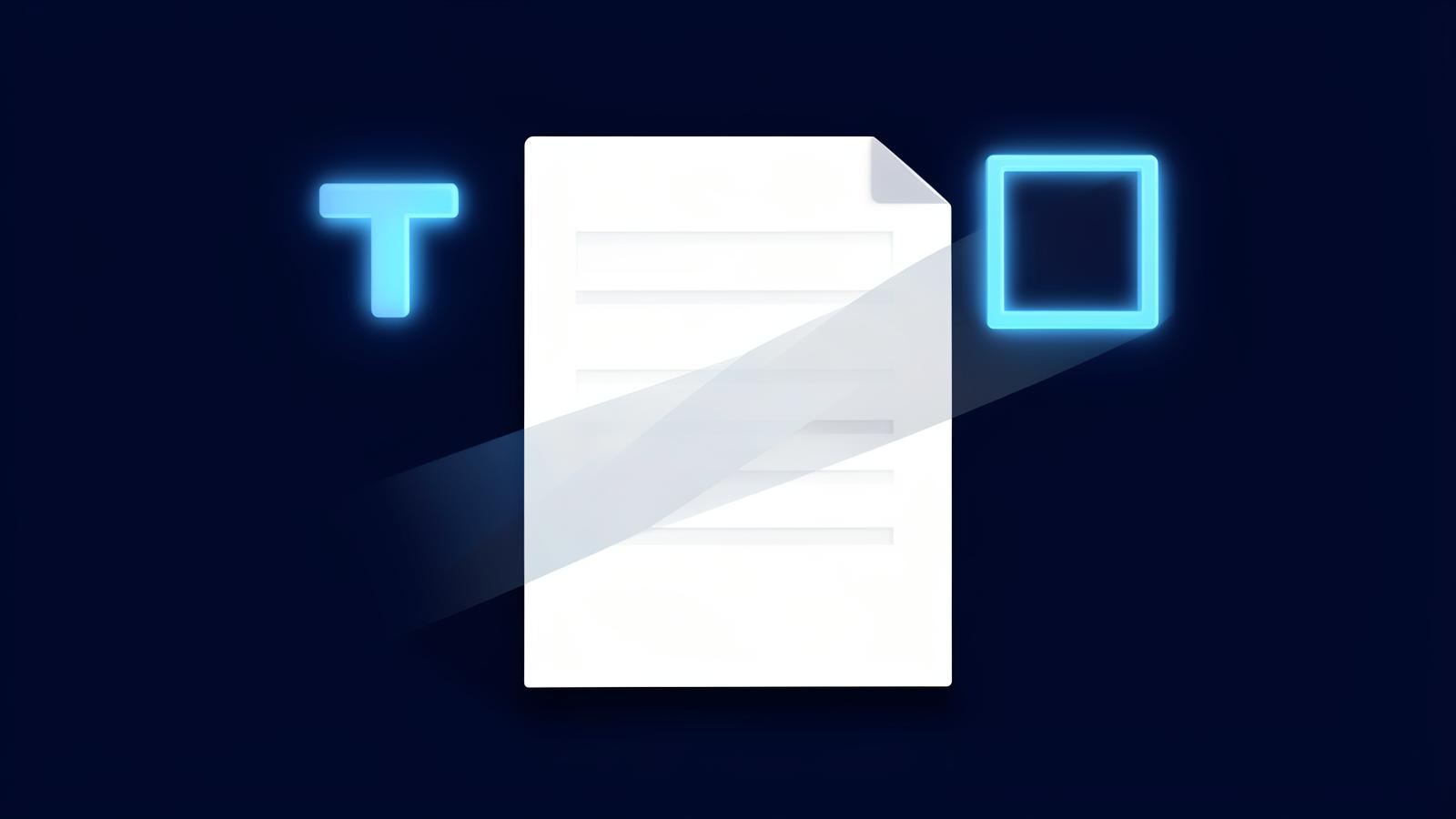 A PDF document with a watermark overlay and text/image watermark icons on a navy background